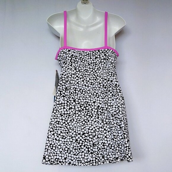 A Shore Fit Swimdress  Vint Inspired Black high Solutions Size 20 One Piece NEW - Picture 2 of 4